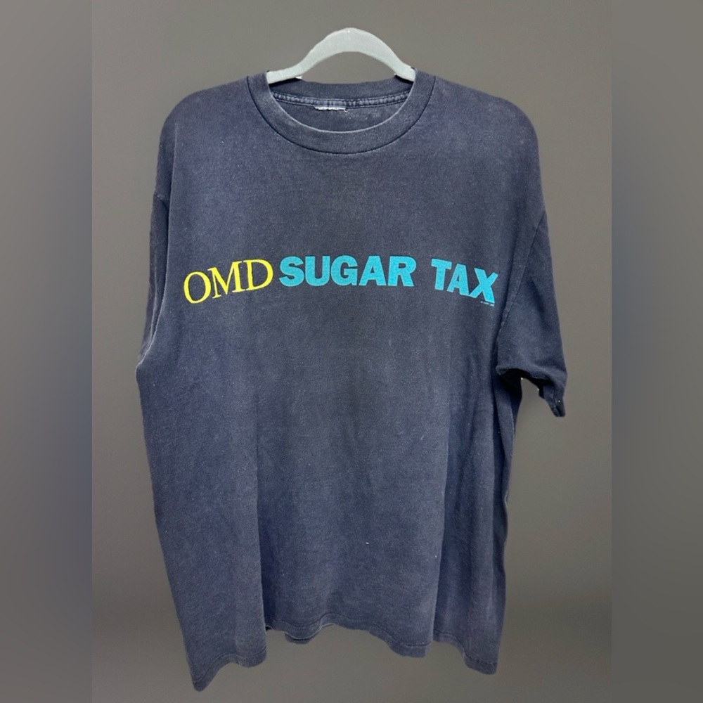 Vtg OMD Orchestral Manoeuvres in the Dark 1991 Sugar Tax  t shirt XL